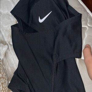 Nike Black Sports Tank with White Logo